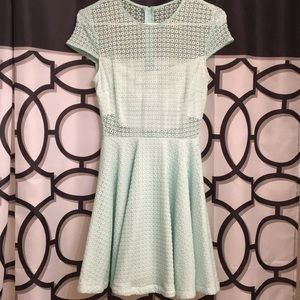 Teal Lace Dress